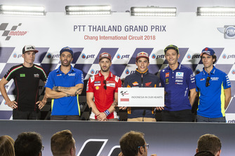 Aleix Espargaro, Aprilia Racing Team Gresini, Andrea Iannone, Team Suzuki MotoGP, Andrea Dovizioso, Ducati Team, Marc Marquez, Repsol Honda Team, Valentino Rossi, Yamaha Factory Racing, Alex Rins, Team Suzuki MotoGP