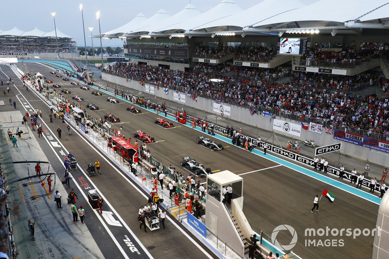 A start előtt - Abu Dhabi Nagydíj - F1 2018