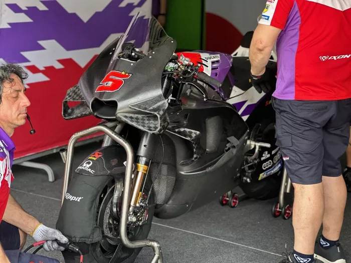 Carenado de la moto del Pramac Racing