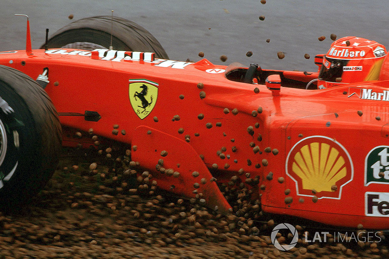 Michael Schumacher, Ferrari F1 2001 spins