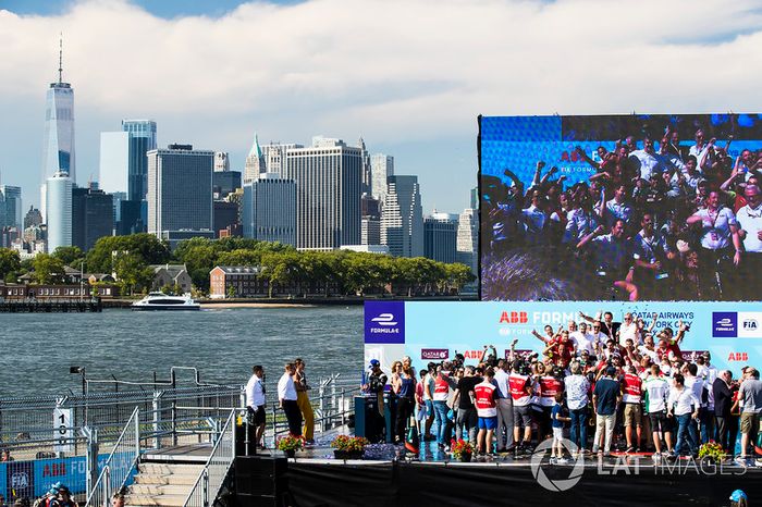 Jean-Eric Vergne, Techeetah, Lucas di Grassi, Audi Sport ABT Schaeffler, Daniel Abt, Audi Sport ABT Schaeffler