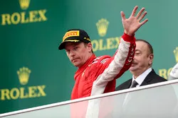 Podium : le deuxième, Kimi Raikkonen, Ferrari