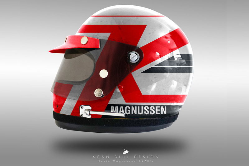 Casco concepto 1970 de Kevin Magnussen