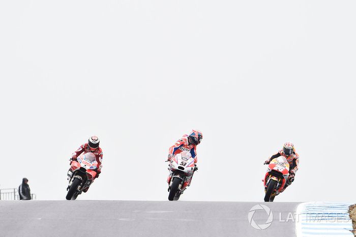 Jorge Lorenzo, Ducati Team, Danilo Petrucci, Pramac Racing, Dani Pedrosa, Repsol Honda Team