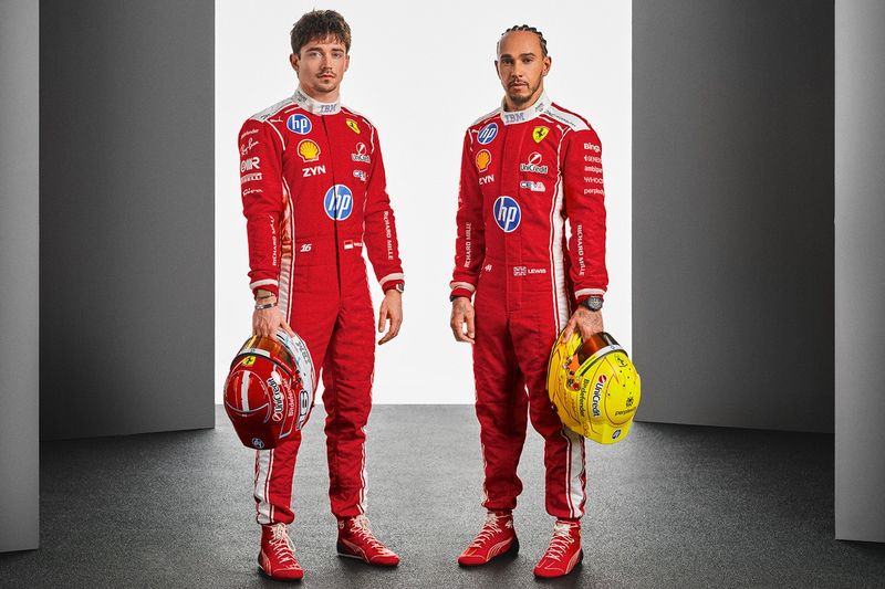Lewis Hamilton et Charles Leclerc, Ferrari