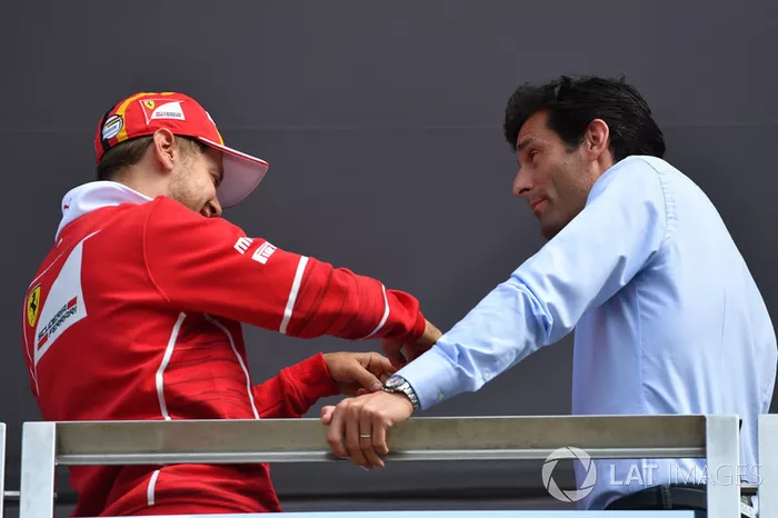 Sebastian Vettel, Ferrari y Mark Webber