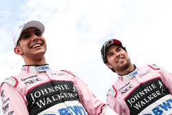 Sergio Pérez, Sahara Force India y Esteban Ocon, Sahara Force India