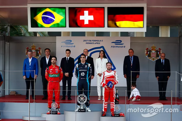 Das Podium in Monte Carlo