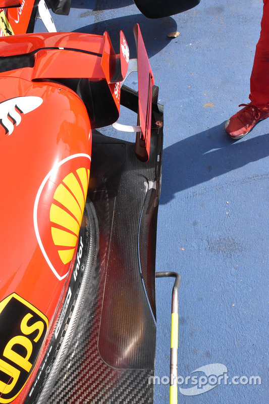 Ferrari SF70H sidepod detail