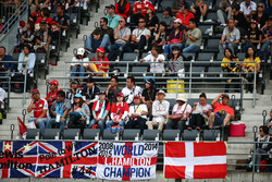 Fans in the grandstand