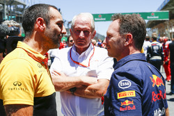 Cyril Abiteboul, Direktör, Renault Sport F1 Team, Helmut Markko, Danışman, Red Bull Racing, Christia