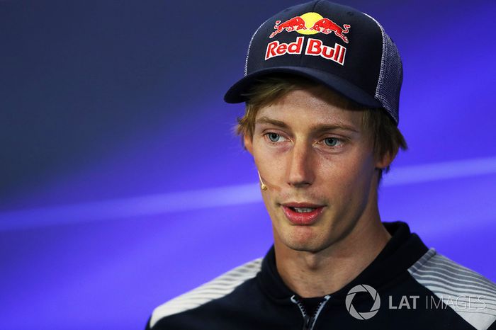 Brendon Hartley, Scuderia Toro Rosso in the Press Conference