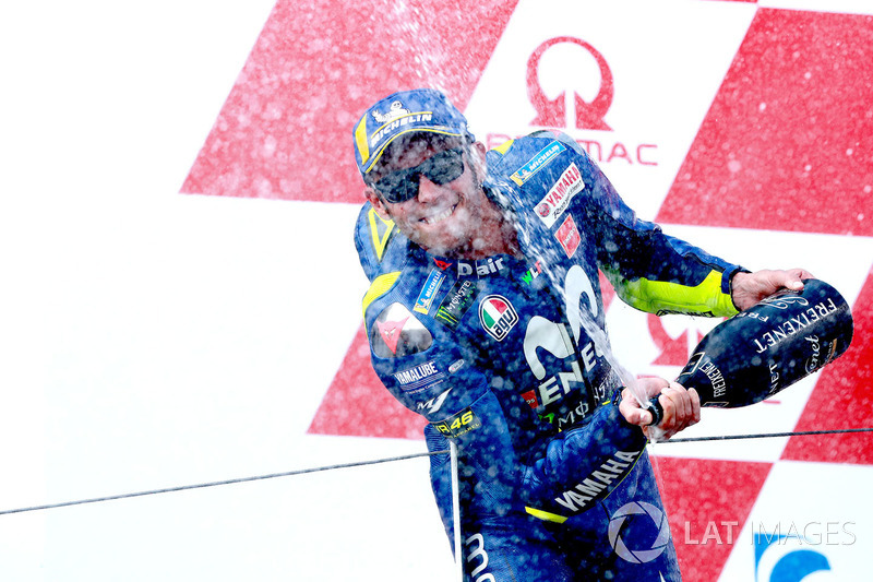 Podium 2: Valentino Rossi, Yamaha Factory Racing