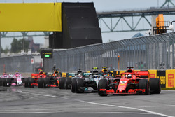Sebastian Vettel, Ferrari SF71H lider, Kanada GP start