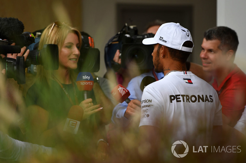 Lewis Hamilton, Mercedes-AMG F1 talks with the media