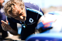 Alain Prost habla con Nicolas Prost, Renault e.Dams