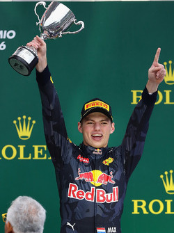 Podium: derde Max Verstappen, Red Bull Racing