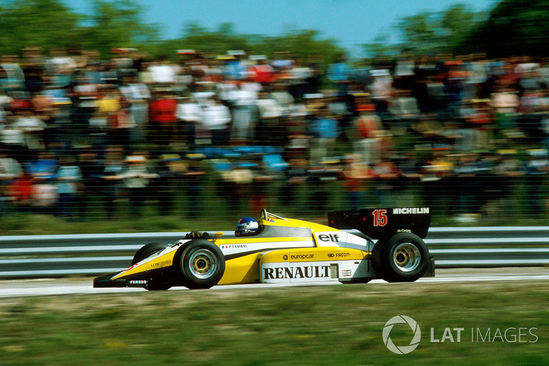 #3: Patrick Tambay, Renault RE50, Dijon 1984: 1:02,200