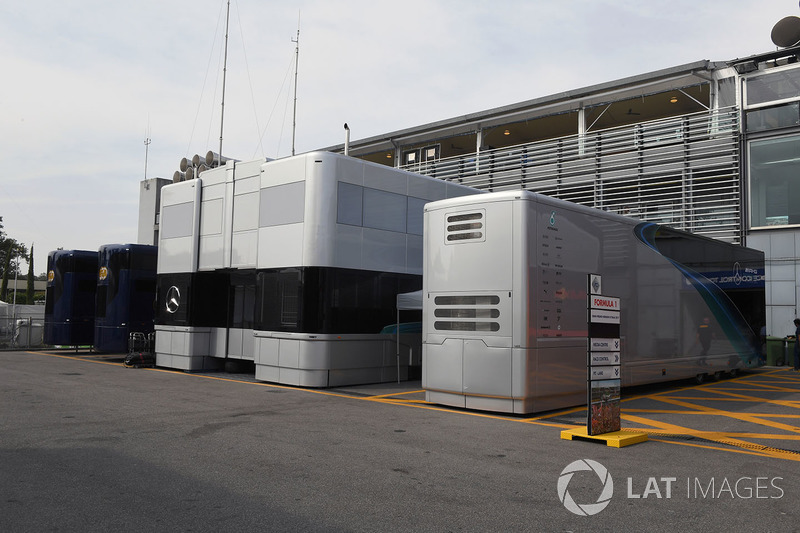 Mercedes AMG F1 motorhome