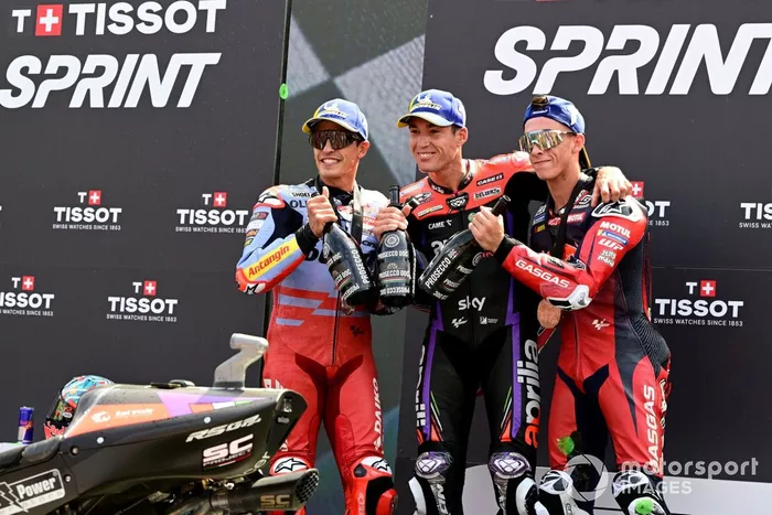 Marc Marquez, Gresini Racing, Aleix Espargaro, Aprilia Racing Team, Pedro Acosta, Red Bull GAS Tech3