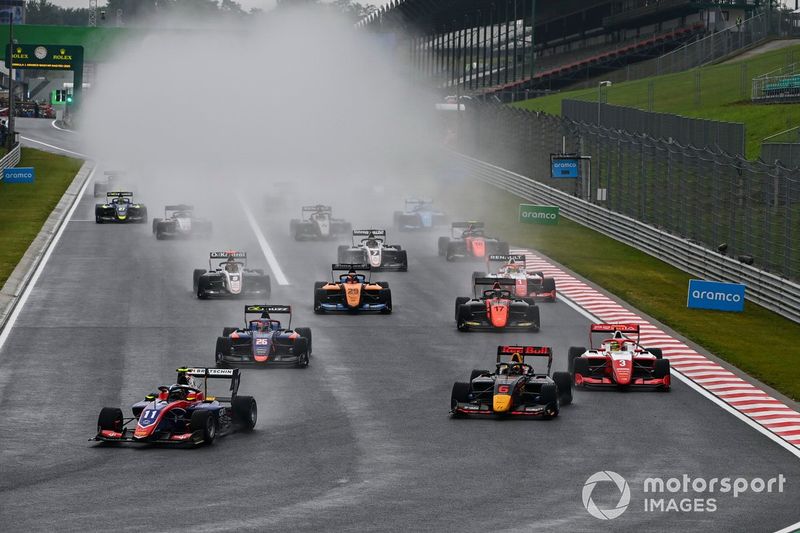 David Beckmann, Trident, Dennis Hauger, Hitech Grand Prix, Logan Sargeant, Prema Racing, Clement Novalak, Carlin y Alexander Peroni, Campos Racing 