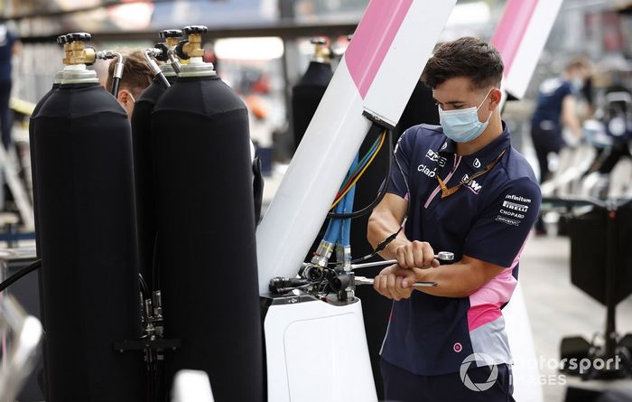 Un miembro de Racing Point