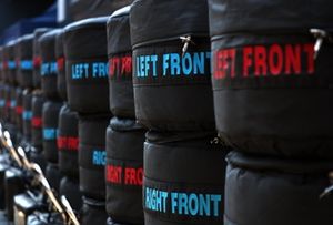 Tyre warmers in the Paddock