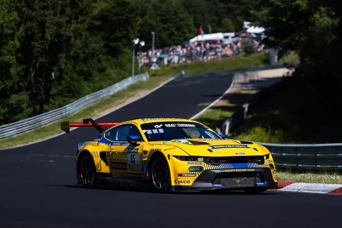#65 HRT Ford Performance Ford Mustang GT3: Dennis Fetzer, David Schumacher, Salman Owega, Jusuf Owega