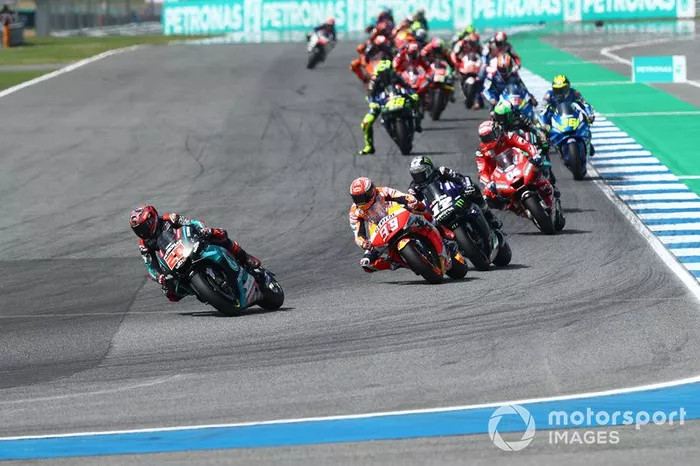 Fabio Quartararo, Petronas Yamaha SRT salida
