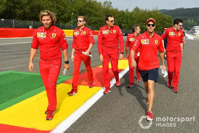 Sebastian Vettel, Ferrari, recorre la pista