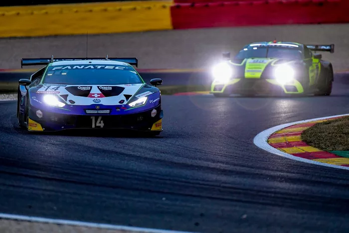 #14 Emil Frey Racing Lamborghini Huracan GT3 Evo: Stuart White, Tuomas Tujula, Konsta Lappalainen
