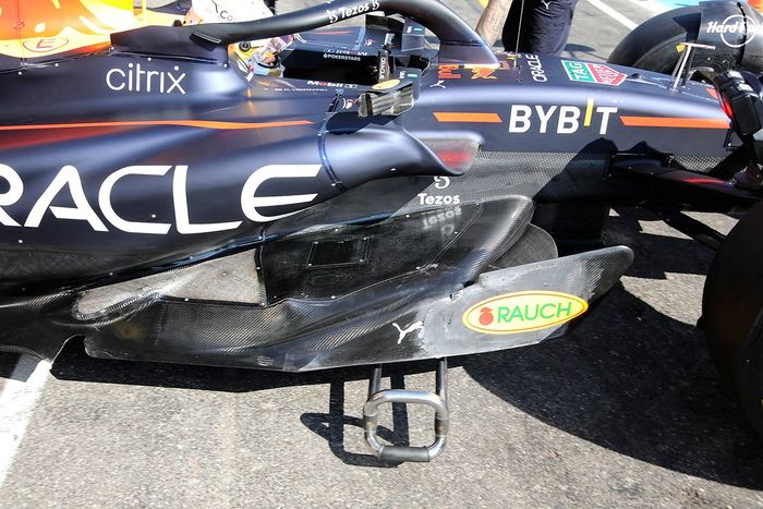 Detalle lateral del Red Bull Racing RB18