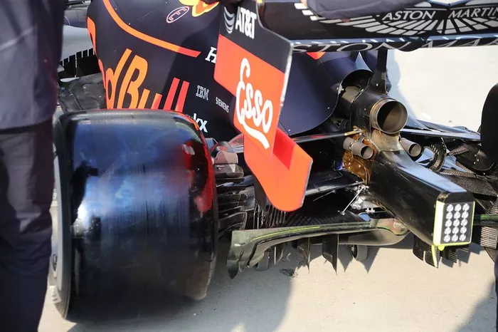 Detalle de la parte trasera del Red Bull Racing RB15