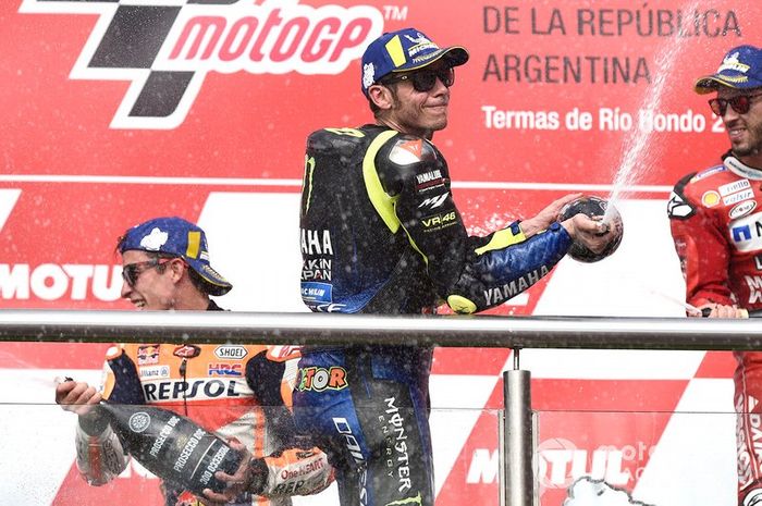 Podio: Valentino Rossi, Yamaha Factory Racing