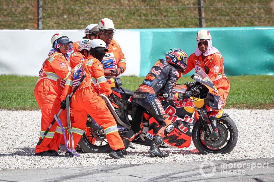 Brad Binder, wypadek Red Bull KTM Factory Racing