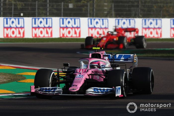 Lance Stroll, Racing Point RP20, Sebastian Vettel, Ferrari SF1000