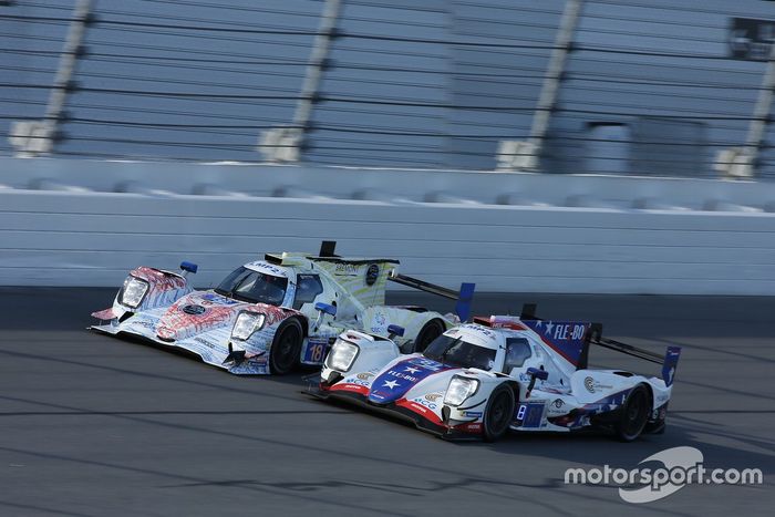 #18 Era Motorsport ORECA LMP2 07: Paul-Loup Chatin, Ryan Dalziel, Kyle Tilley, Dwight Merriman, #81 DragonSpeed ORECA LMP2 07: Rob Hodes, Rinus Veekay, Garett Grist, Ben Hanley