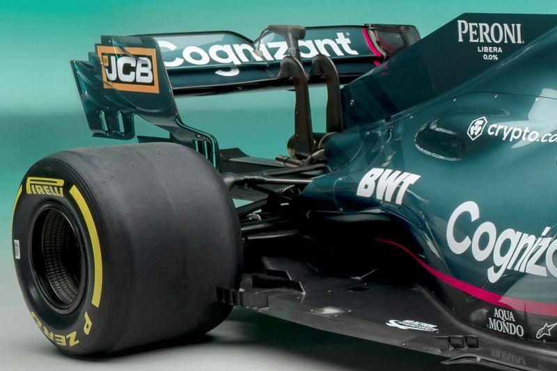 Detalle del Aston Martin AMR21