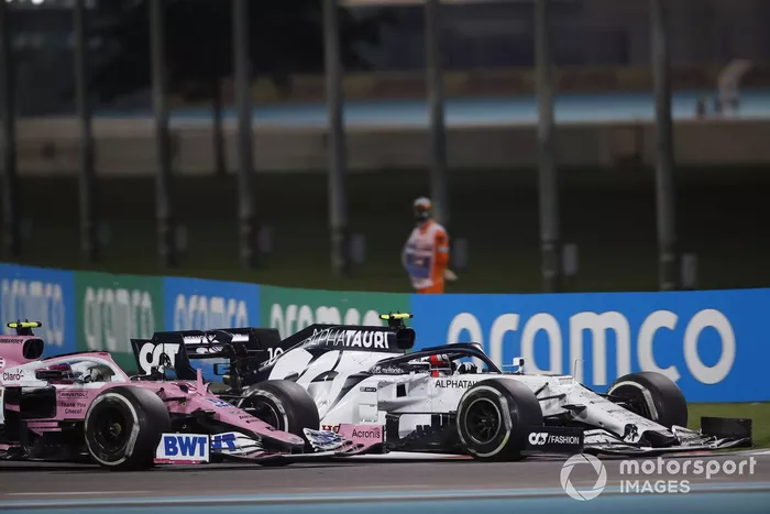 Pierre Gasly, AlphaTauri AT01, Lance Stroll, Racing Point RP20