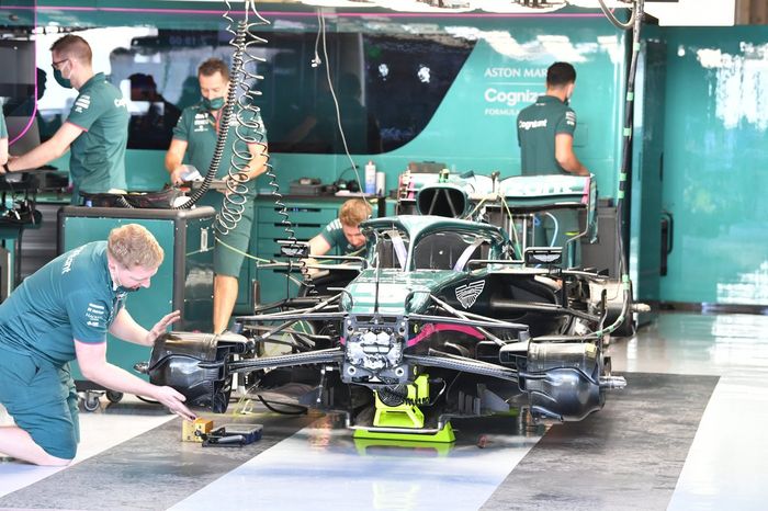 Detalle del Aston Martin AMR21