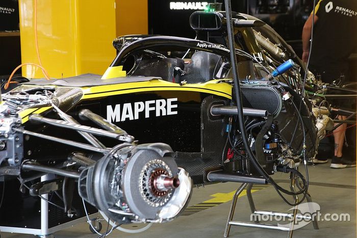 Detalle técnico del coche de Renault F1 