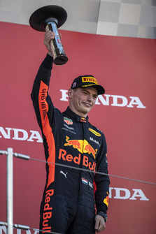 Max Verstappen, Red Bull Racing sur le podium