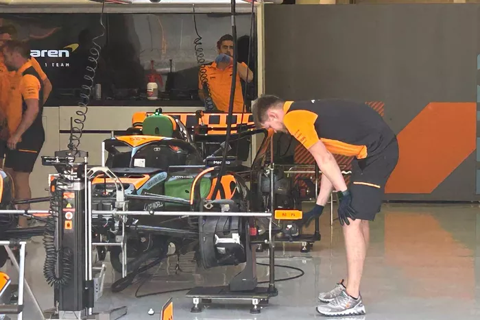 Ascpectos del garaje de McLaren