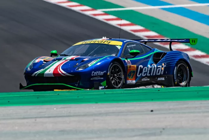 #47 Cetilar Racing, Ferrari 488 GTE Evo: Giorgio Sernagiotto, Roberto Lacorte, Antonio Fuoco