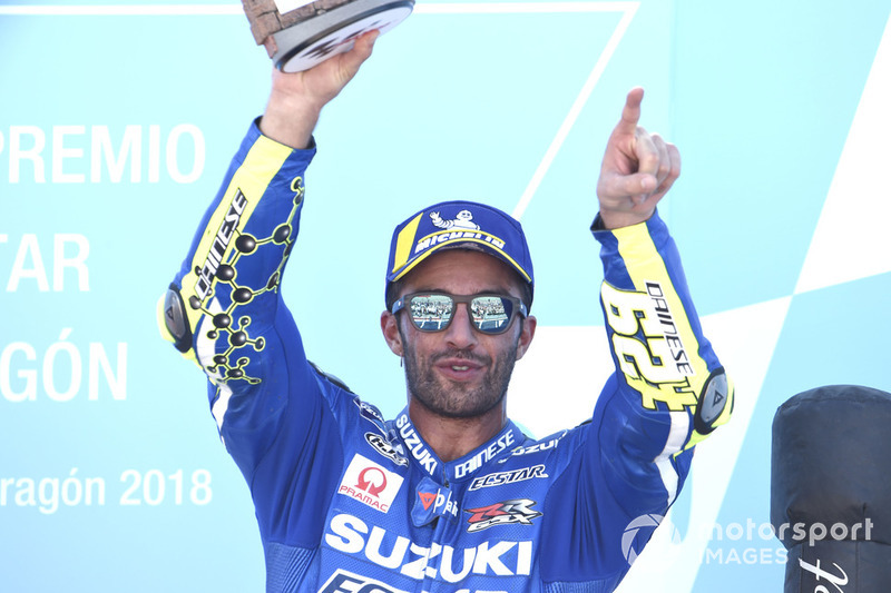 Подіум: третє місце Андреа Янноне, Team Suzuki MotoGP