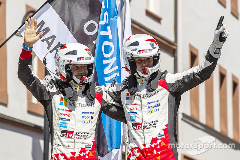 I vincitori Ott Tanak, Martin Järveoja, Toyota Yaris WRC, Toyota Gazoo Racing