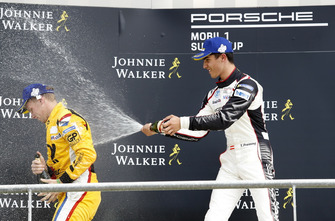 Podium: Larry ten Voorde, Team Project 1, Thomas Preining, BWT Lechner Racing