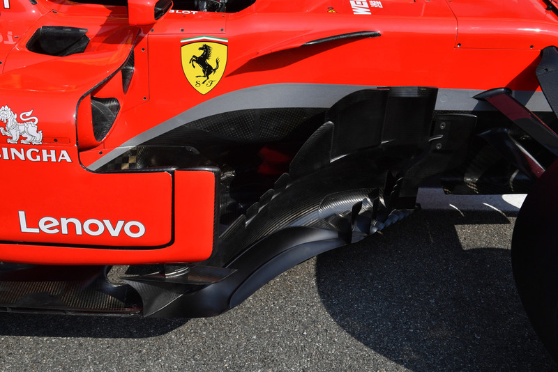 Ferrari SF71H, бокові дефлектори