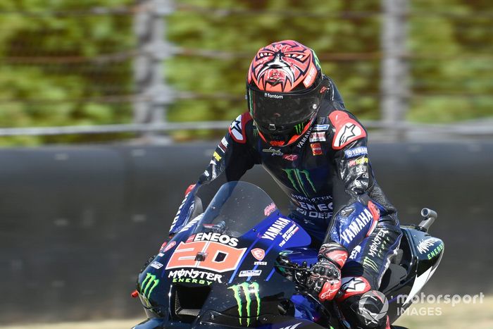 Fabio Quartararo, Yamaha Factory Racing, pierde la visera