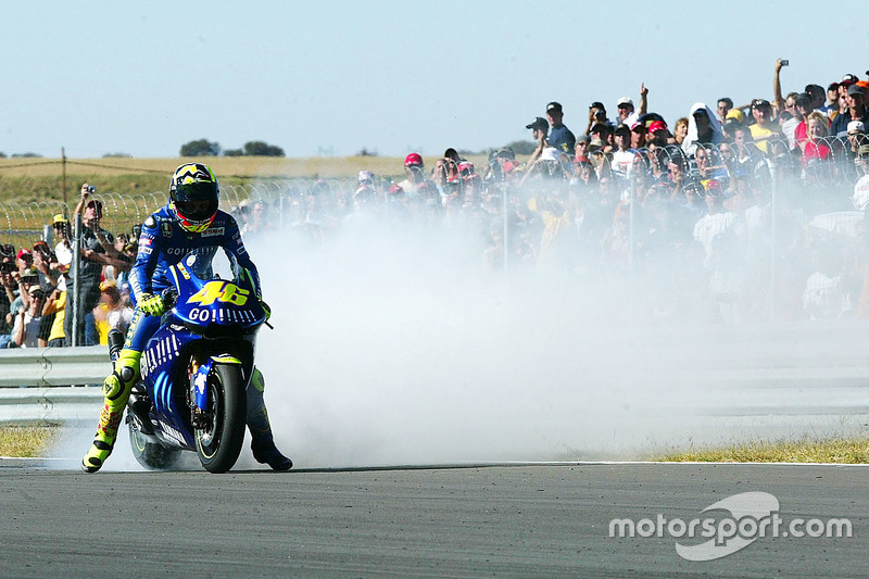 Race winner Valentino Rossi